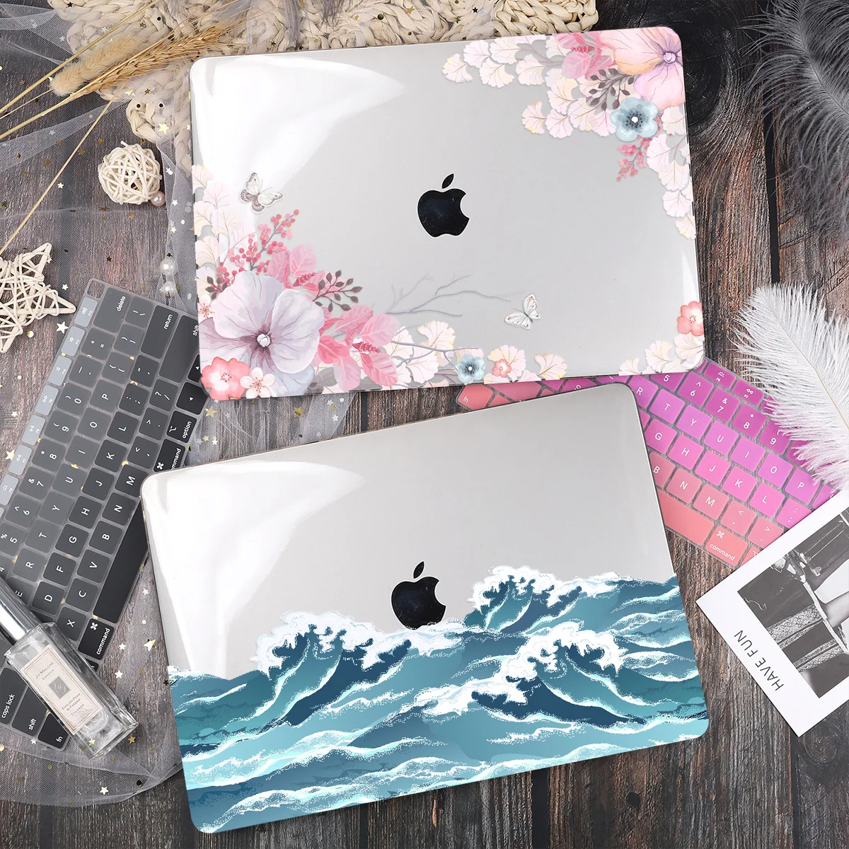 Imagem -04 - Design Exclusivo para Macbook Novo Pro ar 13 Polegada 2023 Barra Toque A2251 A2337 A2338 m1 A2289 A1706 A2159 A2179 Mais Teclado Capa Case de