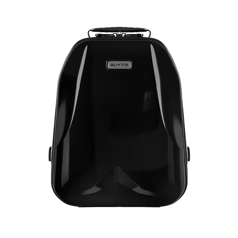 Reflective Helmet Bag Motorcycle Backpack Extensible Back Seat Bag Handle Bag Waterproof Hard Shell 25L with Coded Lock