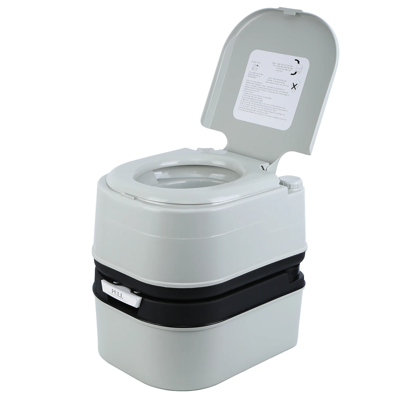 

24L Portable Toilet Outdoor Camping Caravan Lid Travel Boating Fishing Eimertoilette 120-130 KG