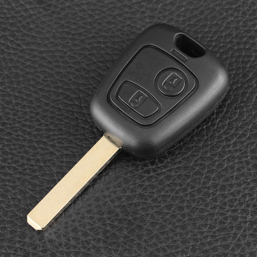 KEYYOU 2 Buttons 433MHZ Remote Car Key Keyless For Peugeot 307 Citroen C1 C3 Car Key VA2 Blade With PCF7961 Chip