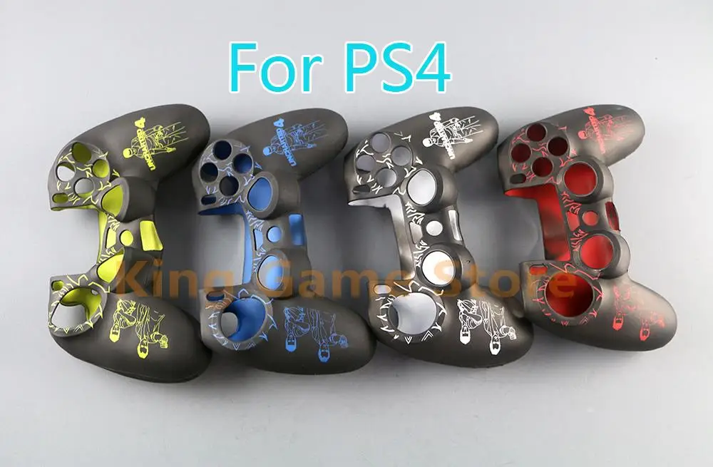 1pc/lot Multi-design Game Silicone Protective Skin Cover Case For PS4 DS4 Pro Slim Controller