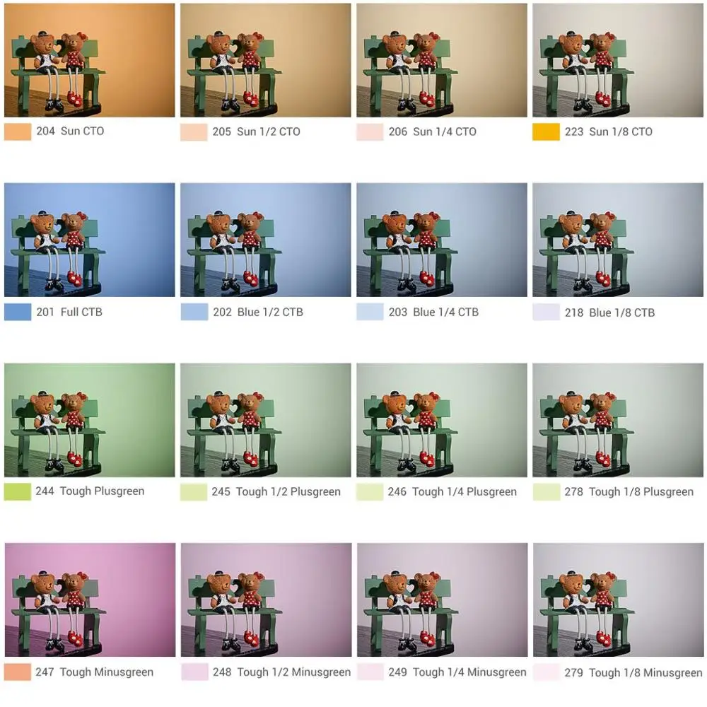 Godox V-11T filtry kolorów zestaw żele filtry 16 kolorów * 2 akcesoria fotograficzne do aparatów Godox V1 seria okrągłe lampy błyskowe