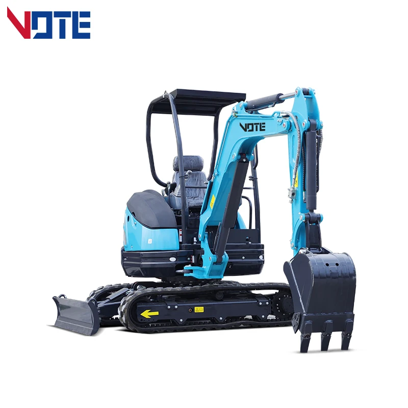 2ตัน3ตัน Mini Excavator Crawler Retractable Boom ด้านข้าง Swing ขนาดเล็ก Digger อุปกรณ์เสริม Cab
