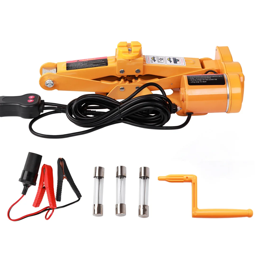 Martinetto elettrico per auto automobilistiche da 3 tonnellate 12 V CC Sollevamento SUV Van Garage e attrezzature di emergenza Martinetto elettrico automatico