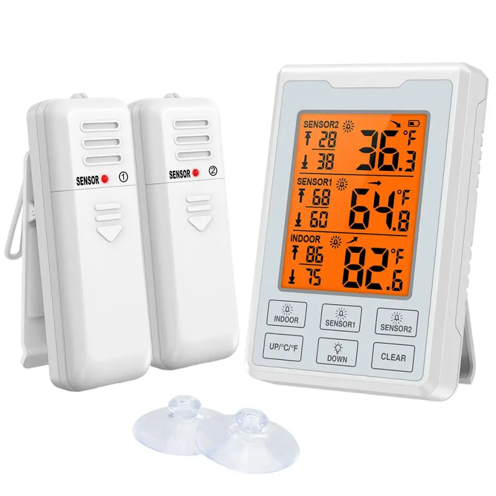 Termómetro inalámbrico con alarma para exteriores e interiores - imagen 4