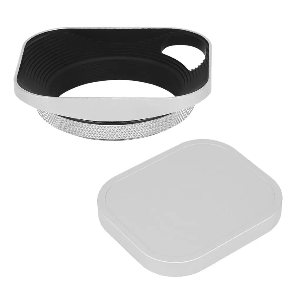 Haoge Metal Screw-in Lens Hood with Hollow Out Designed and Metal Cap are specially designed for the lens with 49mm filter size