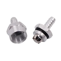 Aluminium Alloy Petrol Diesel Fuel Non Return Check Valve Water Fuel Line One Way Check Valve for Car Motorcycle Caravan Ship