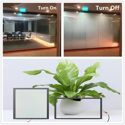 HOHOFILM 30.48cmx15.24cm Smart Film Electronic PDLC Sample PDLC Switchable Smart Film Electric Smart GlassFilm for Home/office