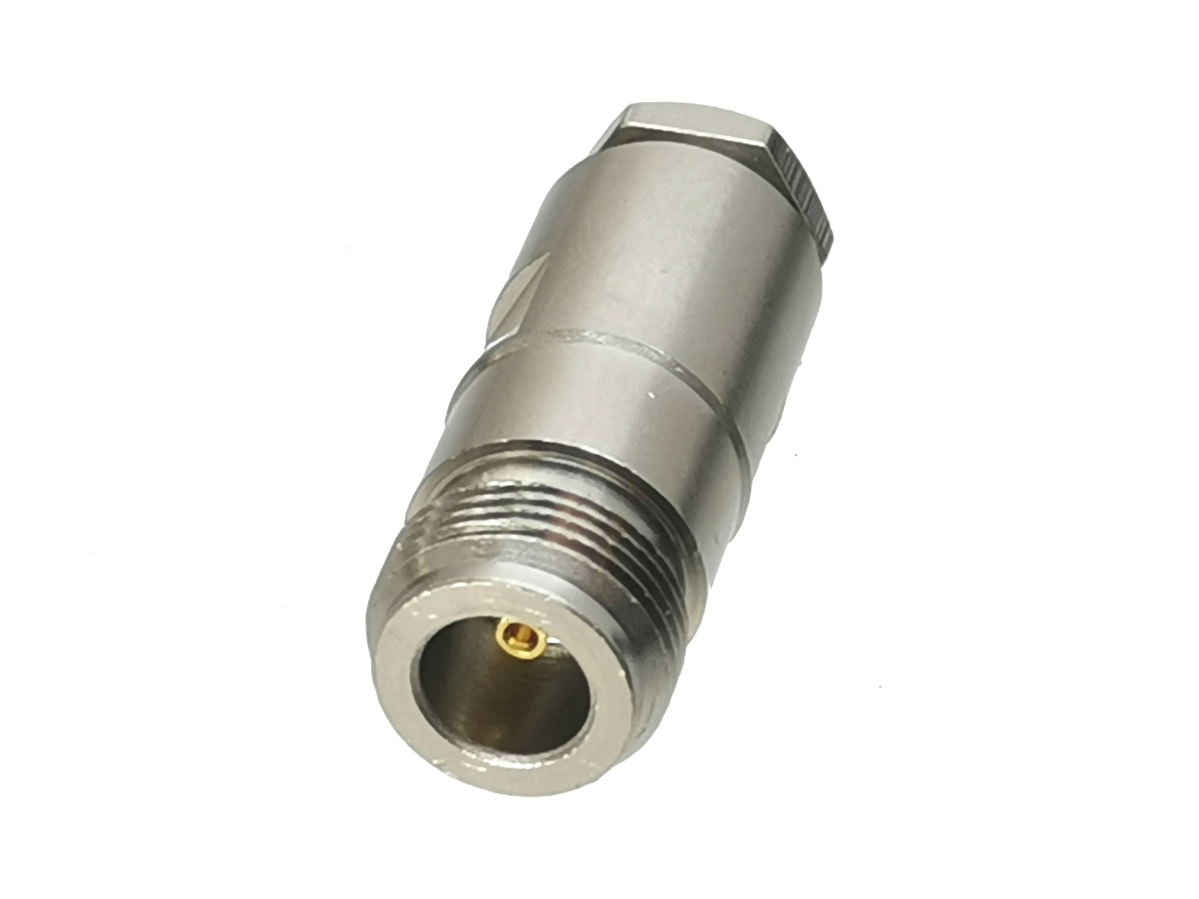 1pcs N Female Jack Connector Clamp RG58 RG142 LMR195 RG400 Cable RF Coaxial Brass Straight New