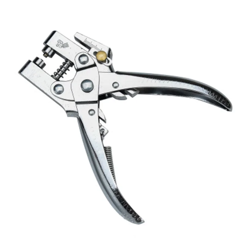 Multifunction buraco ajuste alicate pano soco ilhó botão cartão de couro sapato grommet saco cinto setter rebite snap lona pinça