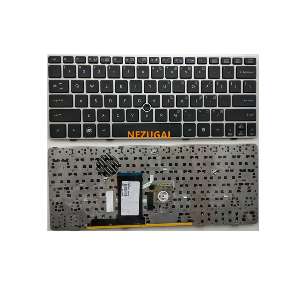 Laptop US keyboard for HP EliteBook 2560 2560p 2570 2570P English with frame