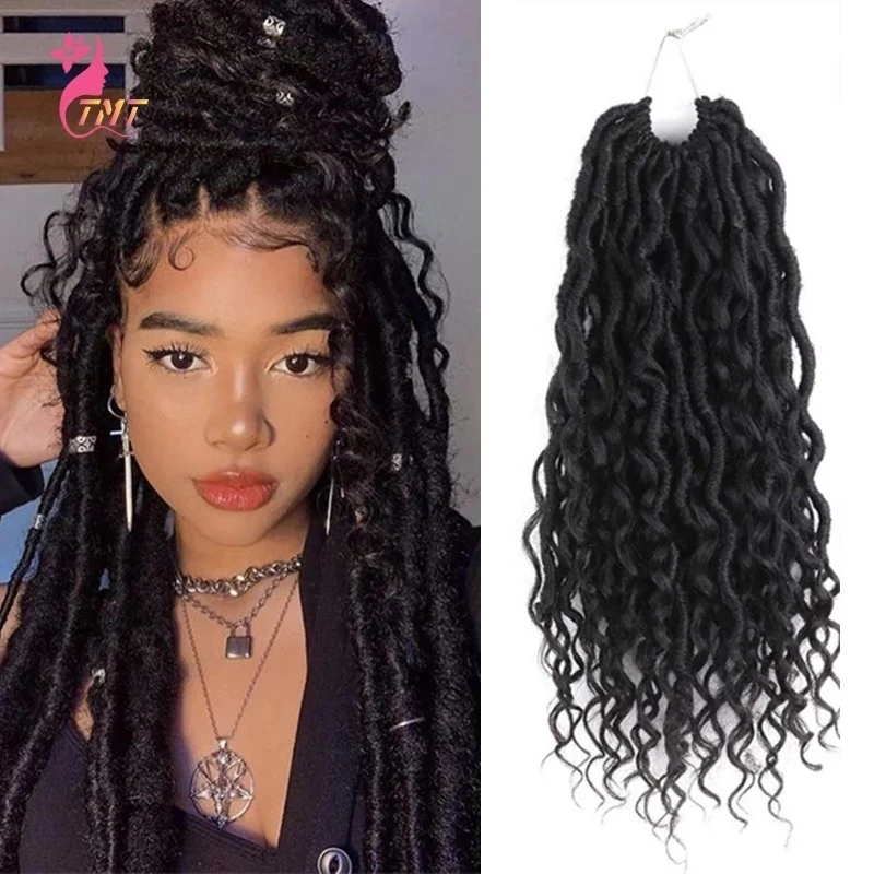 River Locs trecce sintetiche all'uncinetto capelli dea Faux Locs intrecciare i capelli Extension Passion Twist Dreadlocks capelli per donna nera