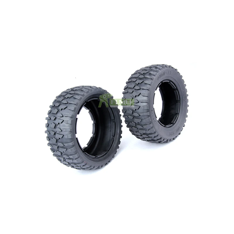 Rubber Off-road & Gravel Wheel Tire Skin Kit Fit for 1/5 Losi 5ive T Rofun Rovan LT KingmotorX2 Toys Parts