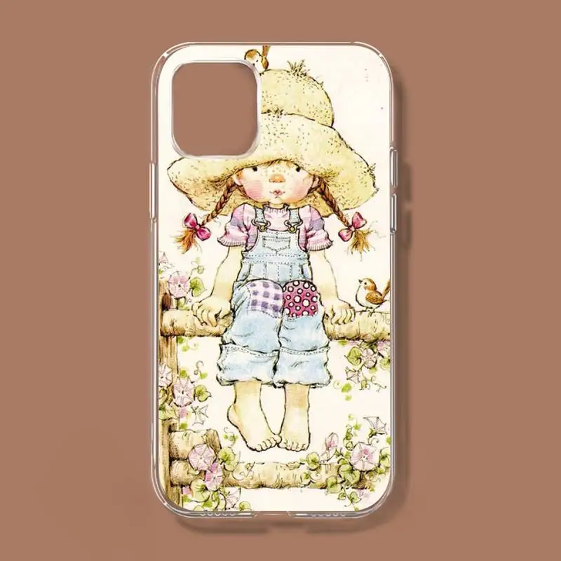 Sarah Kay Little Girl Phone Case for iPhone 8 7 6S Plus X 5S SE 2020 XR 11 12 mini pro XS MAX