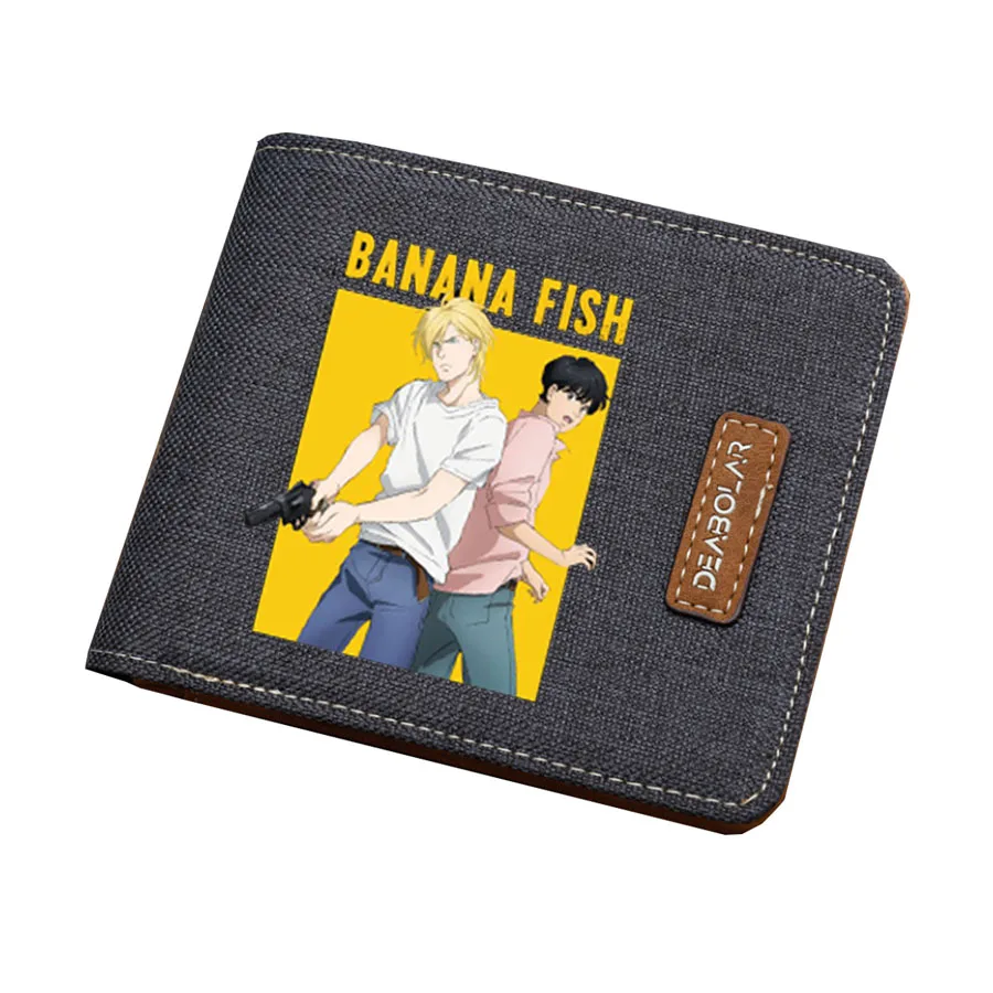 

Anime BANANA FISH cosplay wallet student coin Card purse Men women short printing Carteira wallet teenagers purse