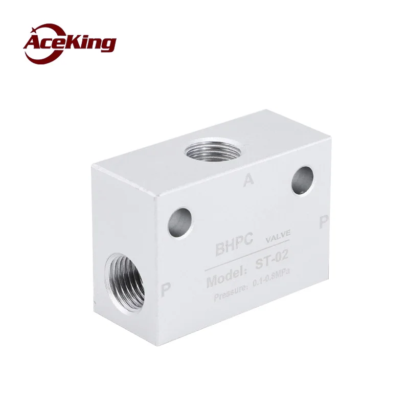 High quality pneumatic components air supply shuttle valve ST shuttle valve ST-01/02/03/04/05/06 directional control valve