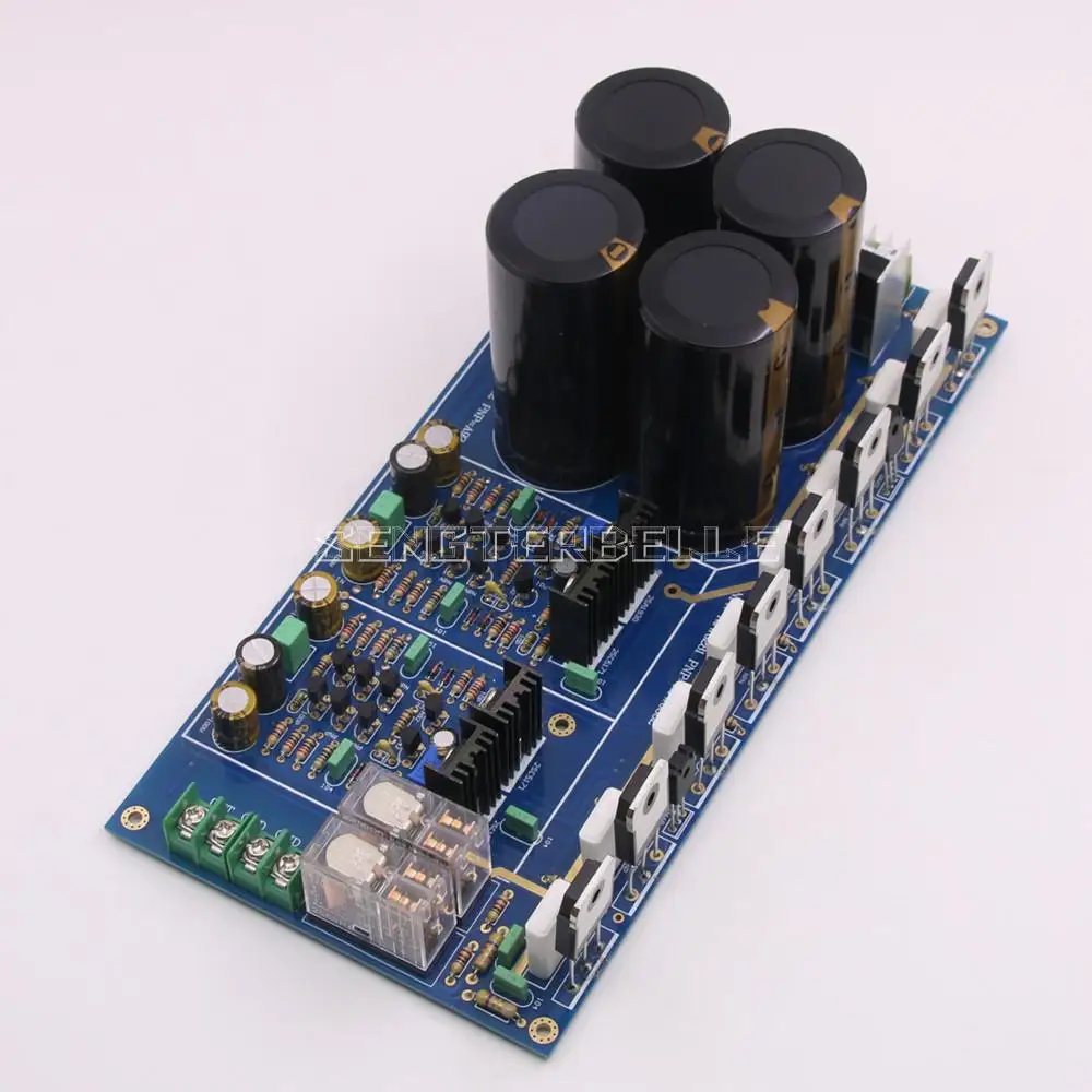 Assemble A4 Fully Symmetric Dual Differential Power Amplifier HiFi Stereo 300W+300W High-power Audio Amplifier Board New