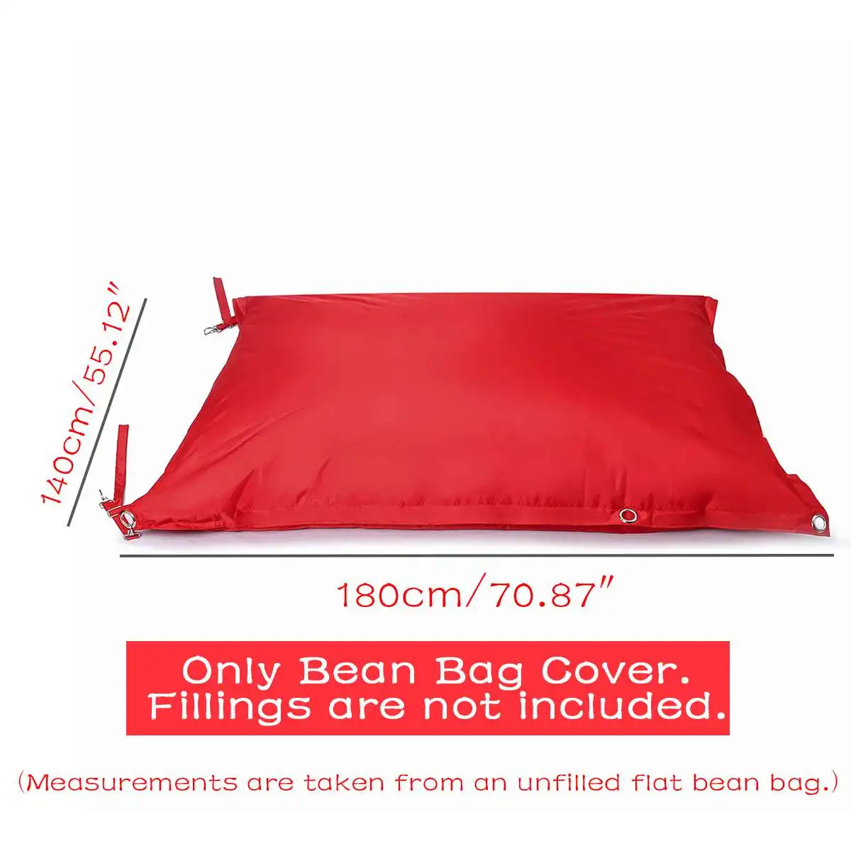 180cm Waterproof BeanBag Sofa Cover Chairs NO Filler Adjustable 420D Oxford Lounger Seat Bean Bag Puff Couch Tatami Home Outdoor