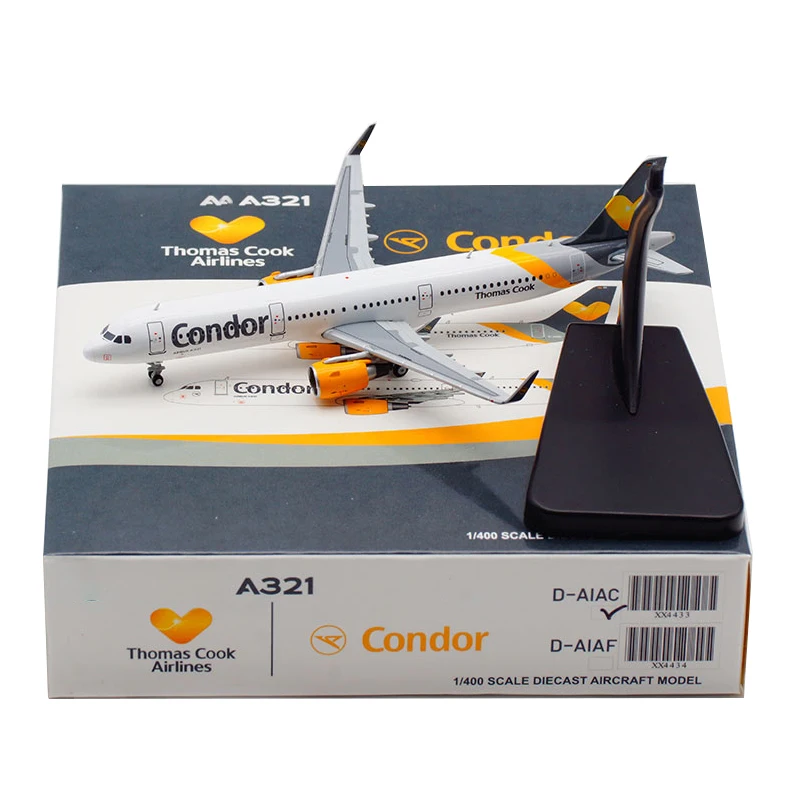 1:400 A321 D-AIAC German Condor Airlines Alloy Aircraft Plane Airliner W landing gear Display Adult Collection