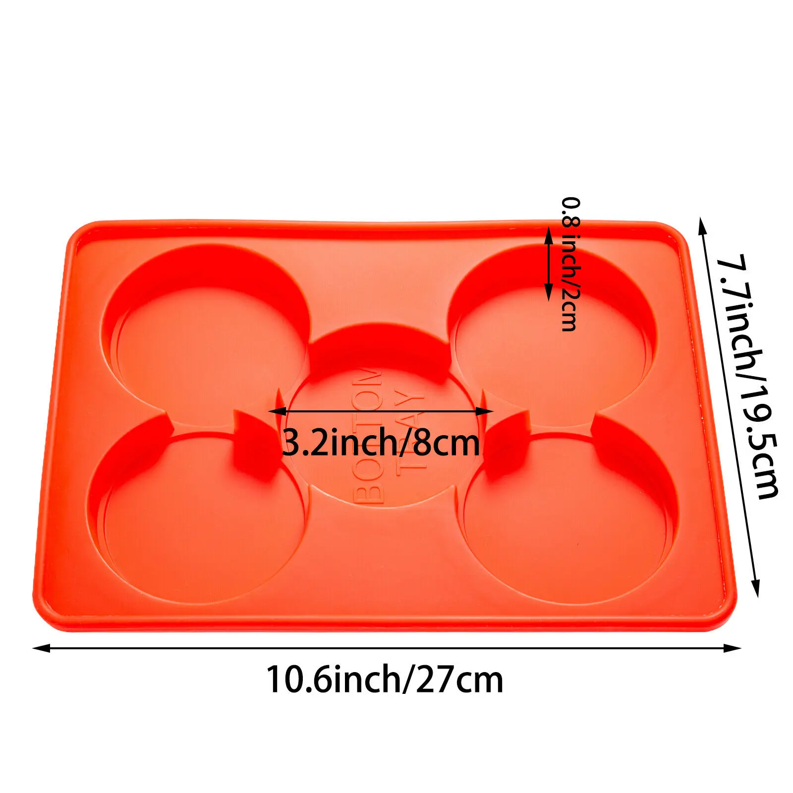 VEVOR 수제 혁신적인 버거 프레스 금형 냉동고 보관 용기, 식품 등급 실리콘, 건강한 가정용, 편리한 5 홀