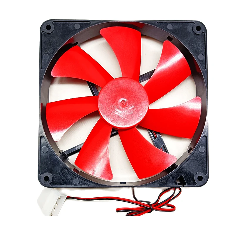 PC Computer Case cooler14025 14cm 140mm 25mm case fan DC 12V black 4Pin male/female Cooling Fan