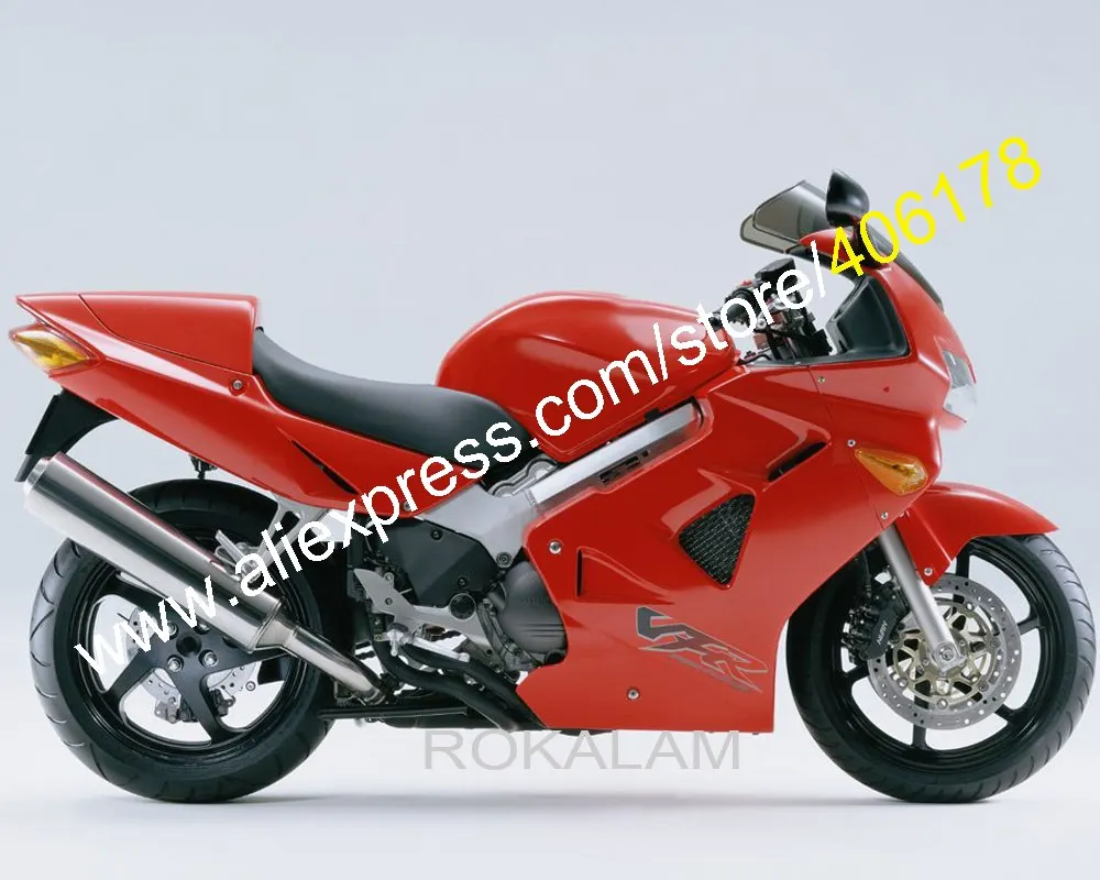 

Aftermarket Body Kit For Honda VFR800 1998 1999 2000 2001 VFR 800 98 99 00 01 VFR 800RR Red Motorcycle Fairing Kit