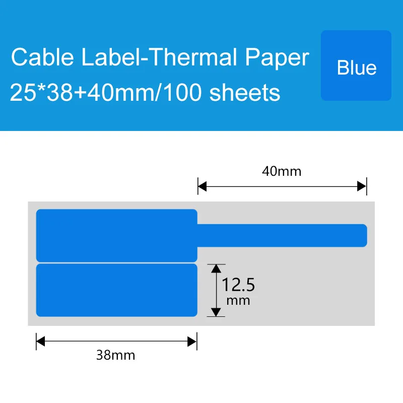 10 Rolls Cabel Thermal Sythetic Label Papers No Ribbon Waterproof Oillproof Scratchproof Tear Resistant Adhensive Label Rolls