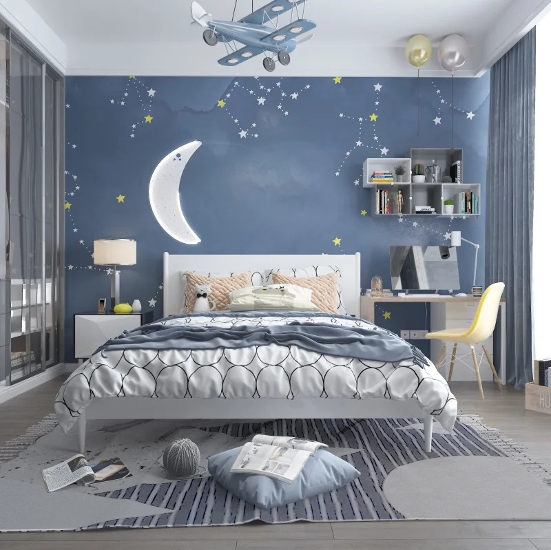 Laeacco 화이트 룸 창 침실 베개 어린이 초상화 인테리어 사진 배경, 사진 배경 포토콜 사진 스튜디오