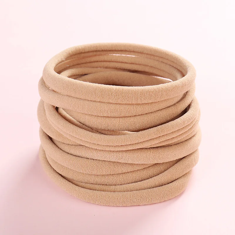 30 teil/los Super Weiche Nicht-Kennzeichnung Nylon Stirnbänder Kinder Mädchen kinder DIY stirnband Nude Baby Stirnbänder Mädchen Nylon Stirnband