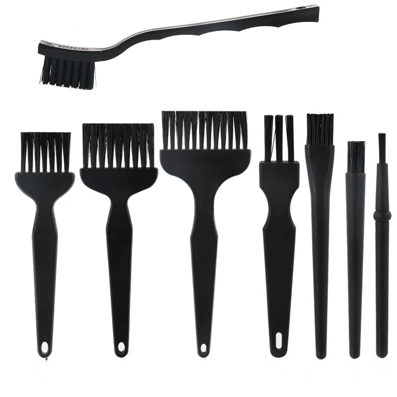 8pcs Anti Static Brush ESD Safe Cleaning Brush Tool BGA PCB Board Cleaning Dusting Electrostatic Brush Multi-purpose Repair Tool