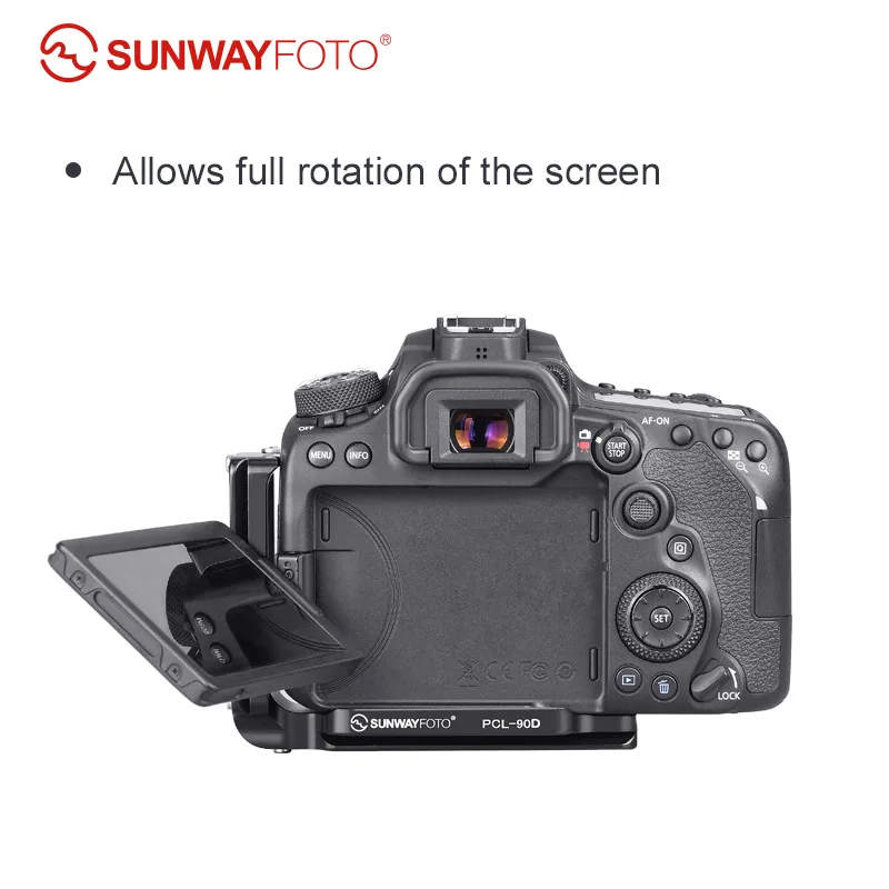 SUNWAYFOTO PCL-90D Tripod Head Quick Release Plate for 90D Camera Tripod Head L-bracket  Specific Aluminum Quick Release