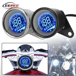 Motorcycle Digital Speedometer Tachometer Indicator Retro Odometer Cafe Racer Scooter Meter Replacement Motorbike Accessories