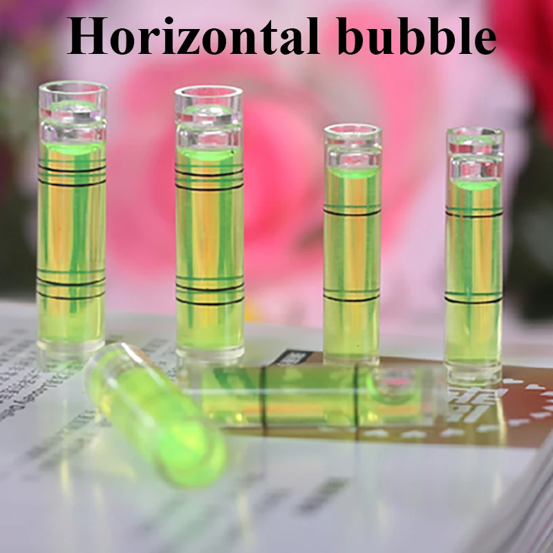 3pcs Mini Bubble Spirit Level Cylindrical Round Bullseye Bubble Level Horizontal Precision Measuring Kit