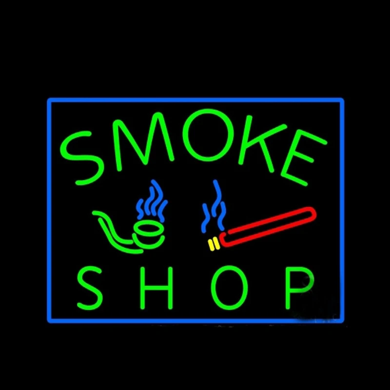 SMOKE SHOP Pipes Neon Light Sign Custom Handmade Real Glass Tube Bar Store Advertise Room Decoration Display Lamp Wall 17