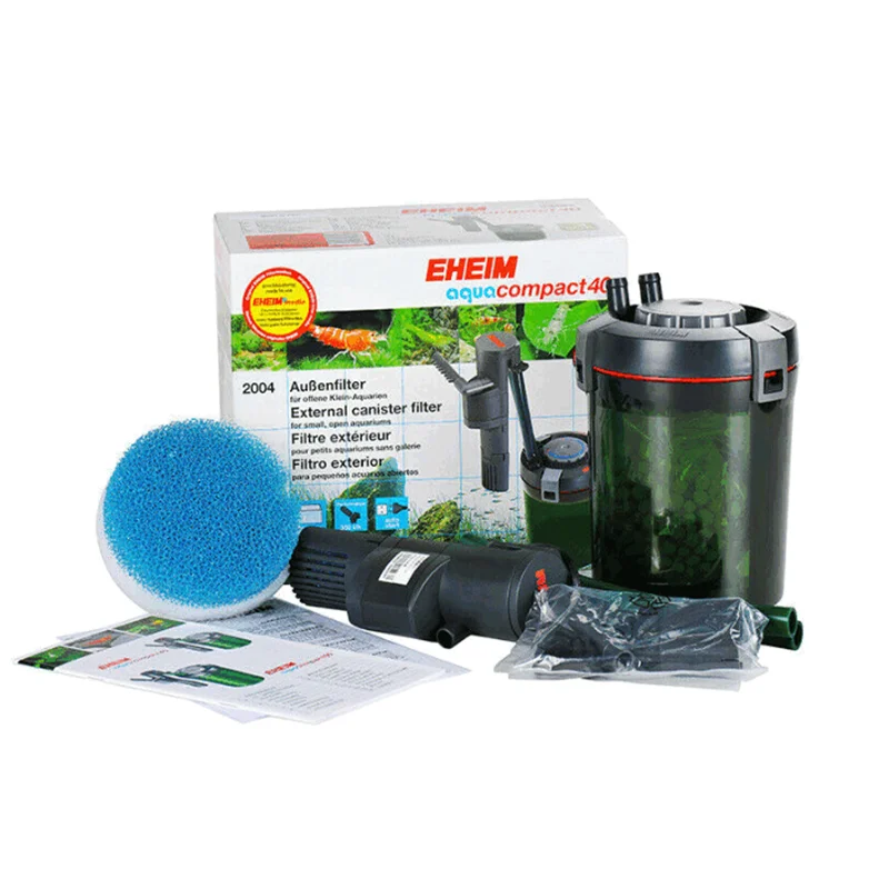 EHEIM AQUA COMPACT Aquarium Fish Tank External Canister Filter with EHEIM Substrat Pro Biological Filter Media & Pads