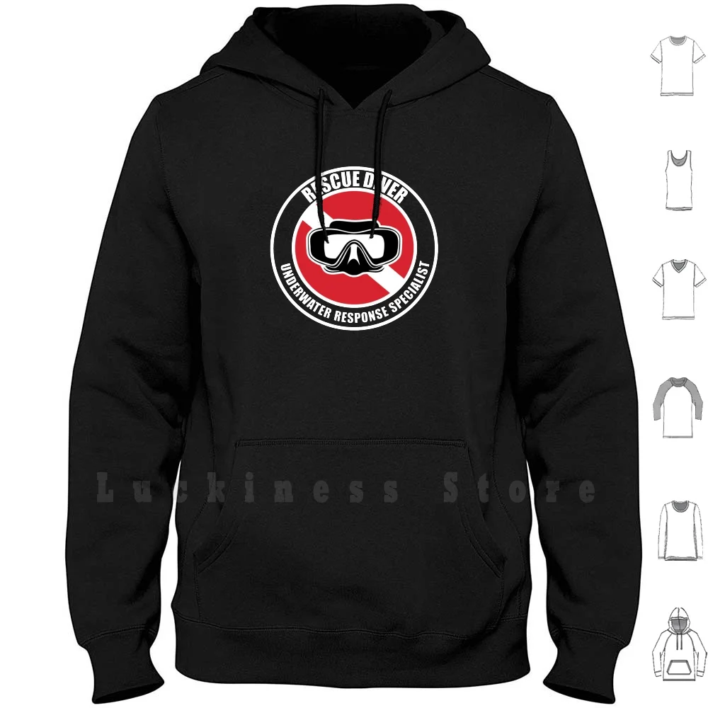 Rescue Diver Gift Hoodies Scuba Diver Scuba Rescue Diver Cave Diver Cave Rescue Police Fire