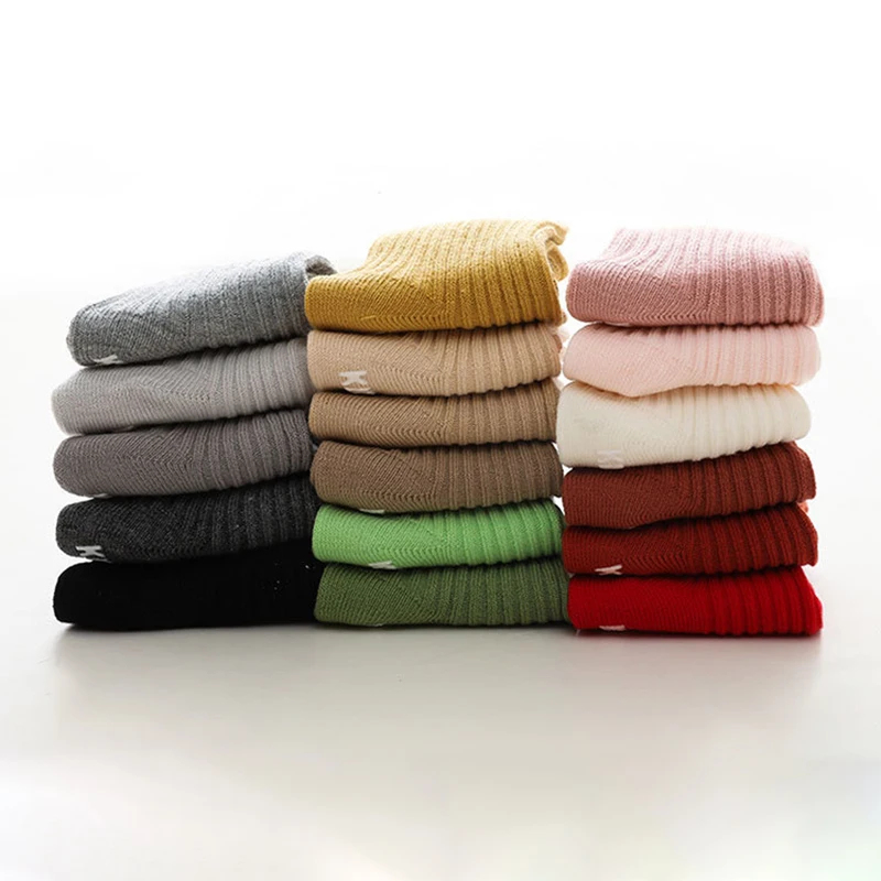 Candy Color New Children's Cotton Sock For Boys Toddlers Girls Ankle Socks Stripped Non-slip Infant Baby Floor Sock Soft