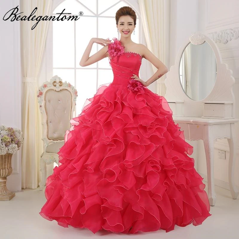 Bealegantom Ball Gown Vestidos De 15 Flowers Quinceanera Dresses Sweet 16 Debutante Masquerade Prom Gowns QD1300