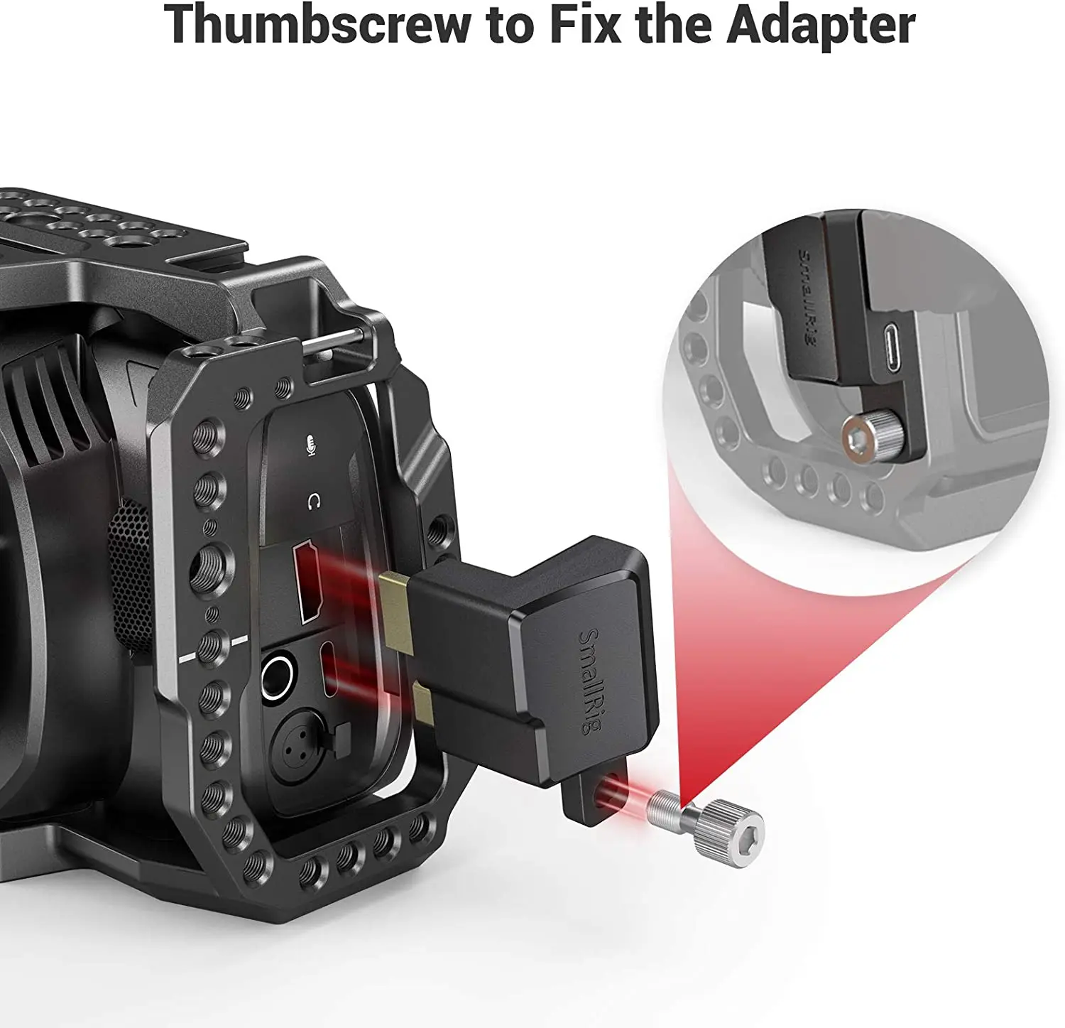 SmallRig Type-C Right-Angle Adapter for BMPCC 4K Camera Cage  DSLR Camera Rig Clamp for BMPCC 4K Camera 2700