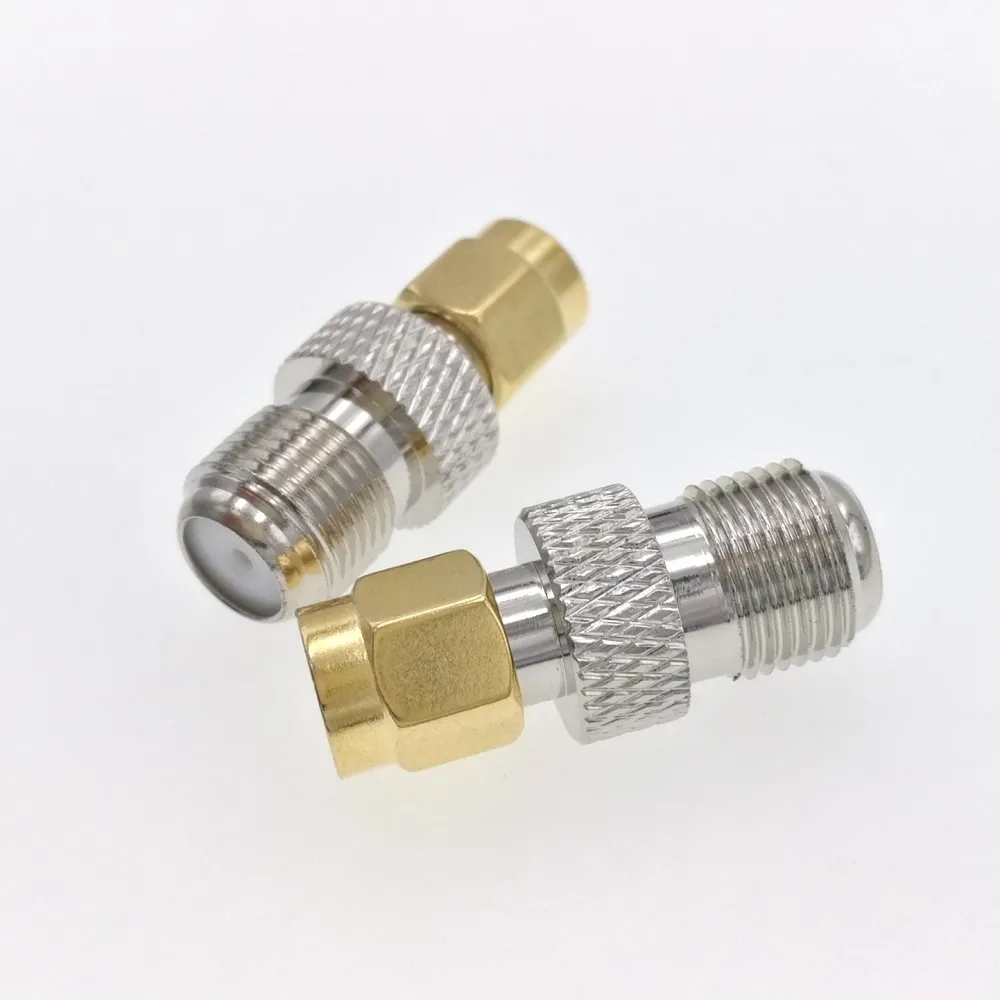100PCS F Female Jack to SMA Male Plug RF Coaxial Adapter
