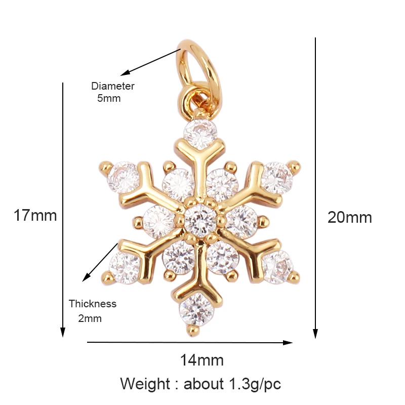 Trendy Mini Windmühle blinkende Bolzen Stern Sonne Mond Regenbogen Schneeflocke Charm Anhänger, Handwerk Schmuck Halskette Armband Zubehör S28 – Detail 7