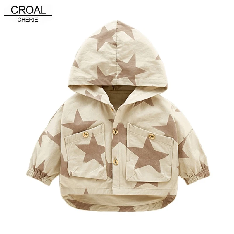 

CROAL CHERIE Spring Jacket Kids Outerwear Windbreaker Baby Girls Boys Coat Outerwear Coats Children Kids Jacket For Boys Clothes