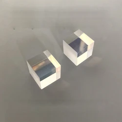 Beamsplitter Glued Cube 10 * 10 * 10mm Split Ratio 5: 5 K9 Material Semi-transflective Optical Experiment Custom Laser Cube