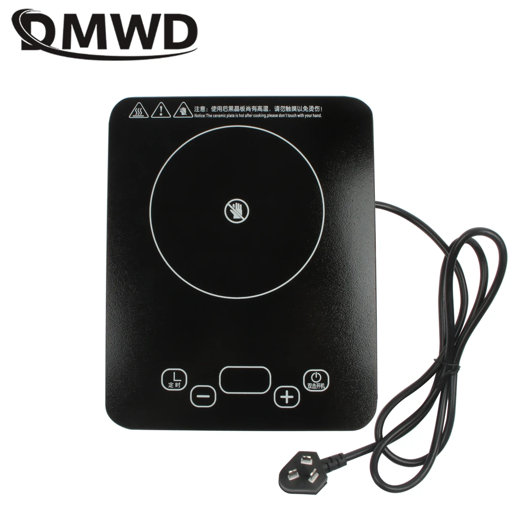 DMWD Ceramic-glass Cooktop Waterproof Touch Panel Far Infrared Poly Energy Pottery stove Tea Water Boiler Hotpot Hob Multicooker