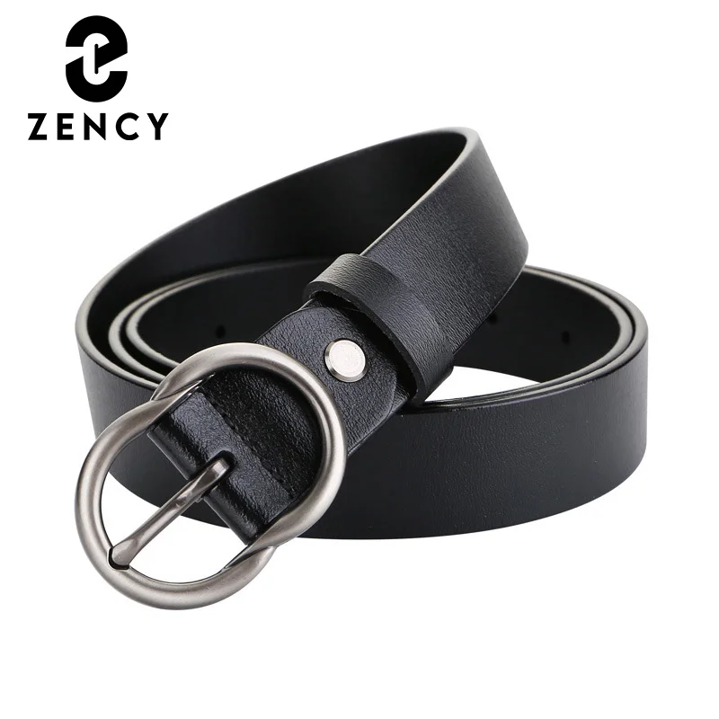 

Zency Female Buckle Ladies Belts Luxury Design Elegant Women's Waistband Soft Cowhide Leather Waist Belt High Quality Belts