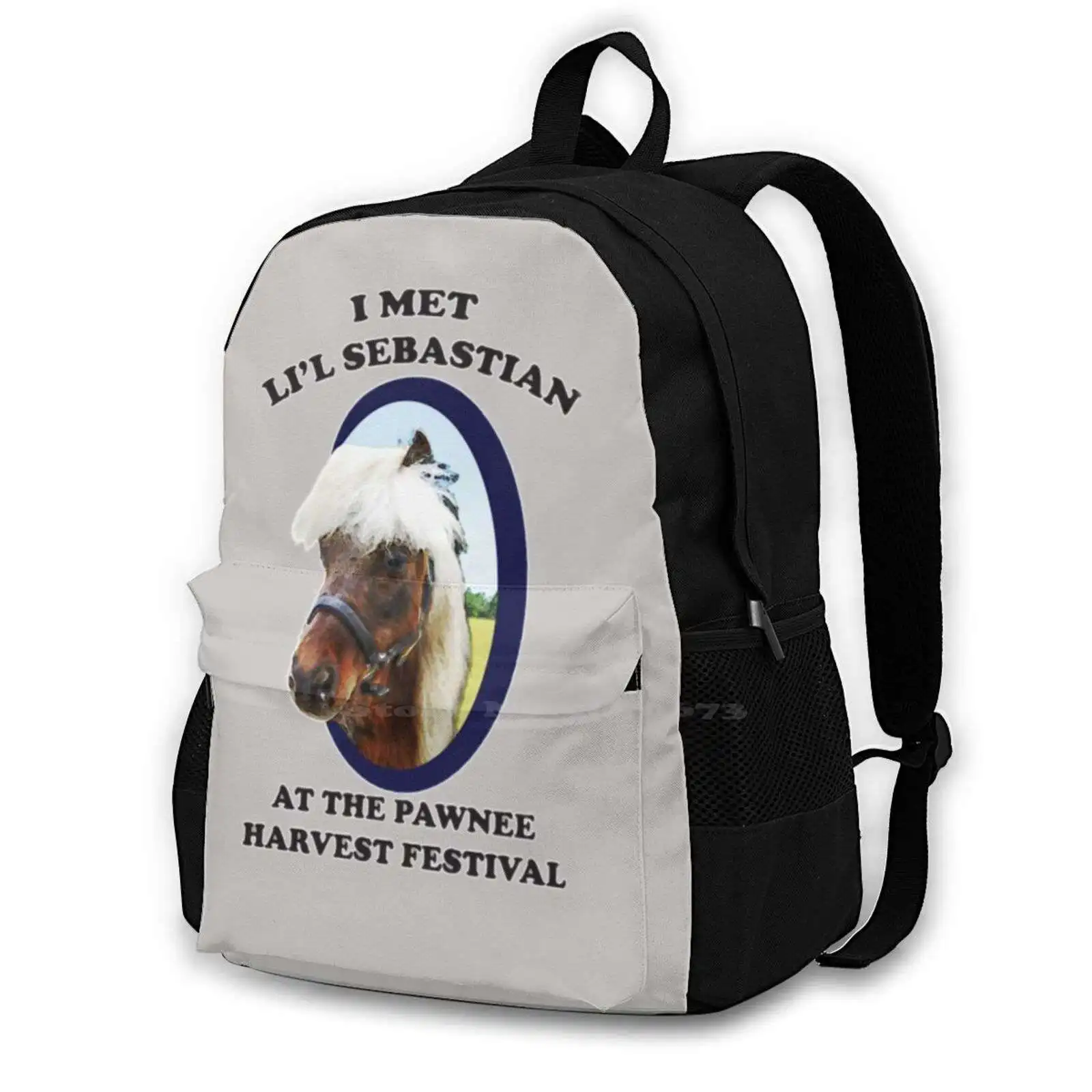 Lil Fashion Travel Laptop School Backpack Bag Pawnee Lil Indiana Parks And Rec Parks And Recreation Leslie Knope Ron Swanson