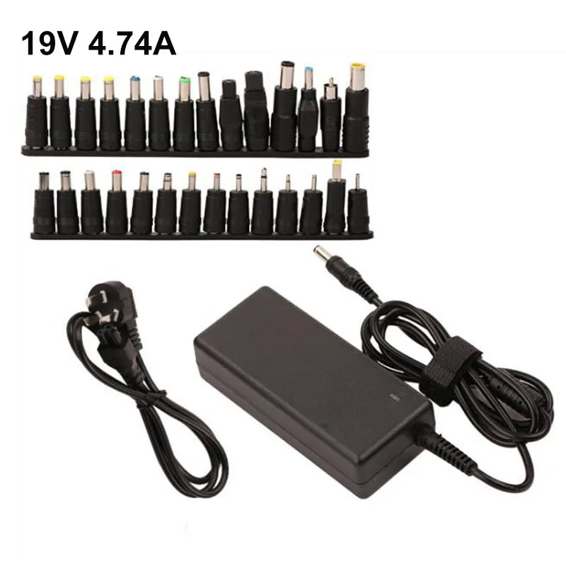 AC 19V 4.74A 90W Power Adapter supply Charger transformer For Acer Asus Dell HP Lenovo Samsung Toshiba Laptop 18.5V 19.5V 20V c1