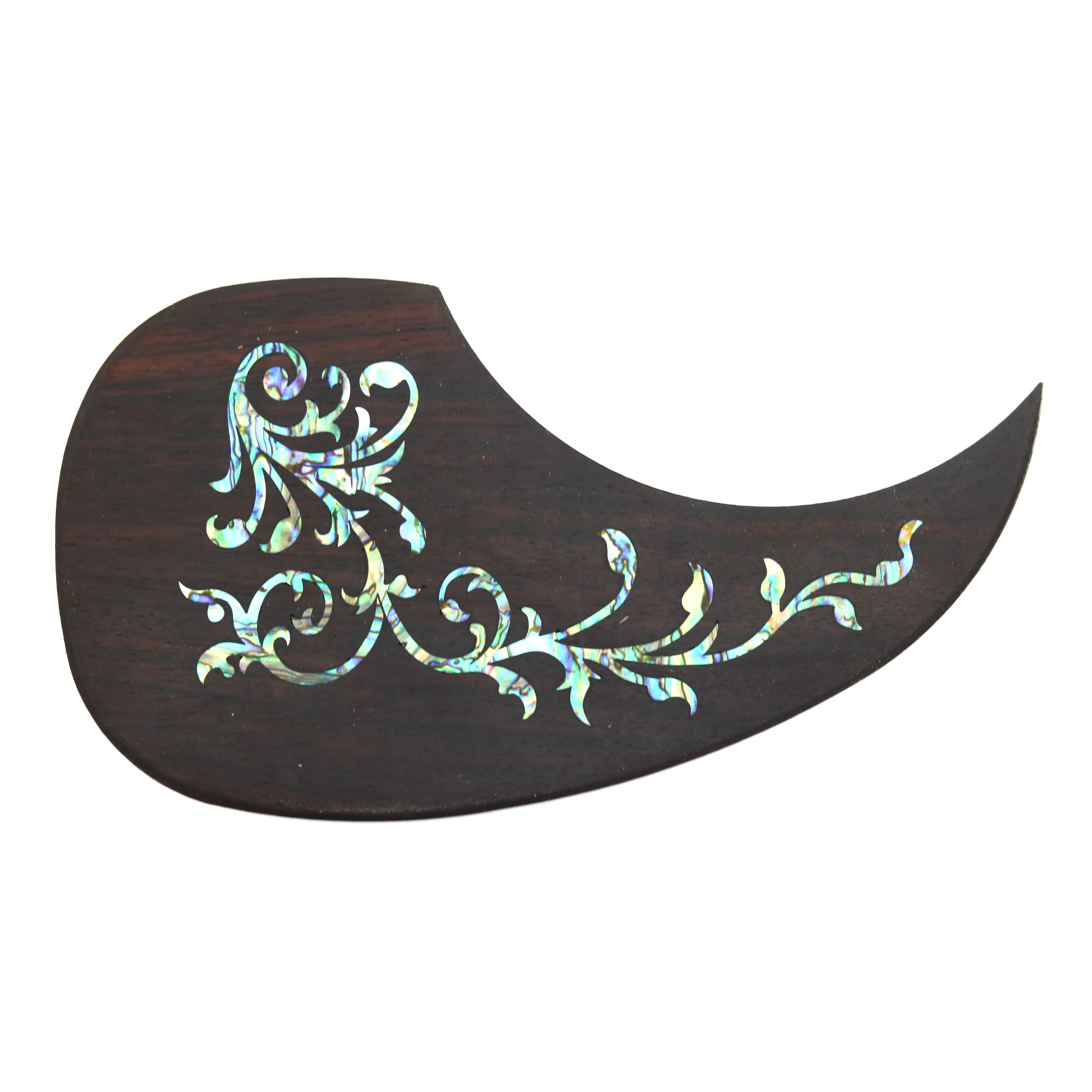 Acoustic Guitar Pickguard Rosewood inlaid with shell Pattern Decorated Self-adhesive Pick Guard Sticker for Guitar Acc