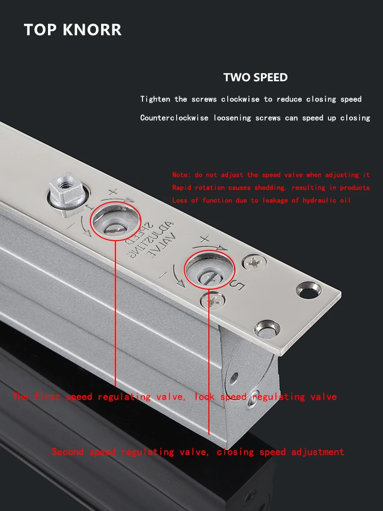 TOPKNORR Square Hidden Door Closer Buffer Hydraulic Home Hidden Automatic Door Closer Hidden Hotel Door Accessories