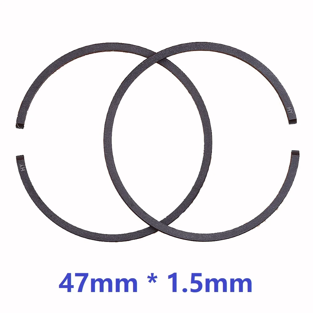 2pcs/lot 47mm * 1.5mm Piston Ring Rings Kit For Husqvarna 455 Rancher 460 357XP 359 EPA 362 357 Gasoline Chainsaw 503289050